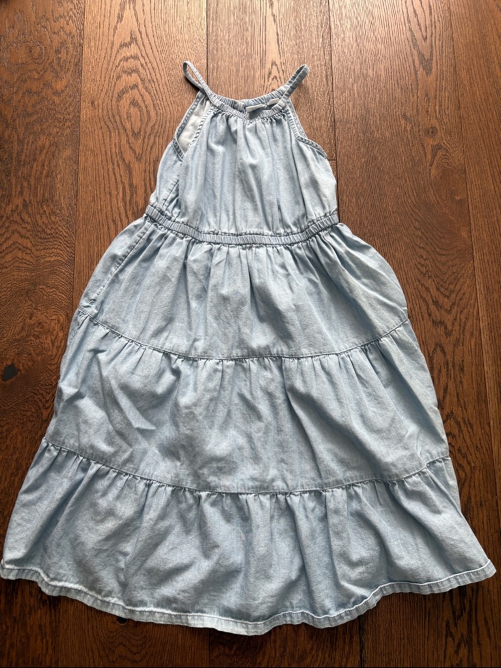 Gap kids Light Blue Tiered Halter Kids Dress